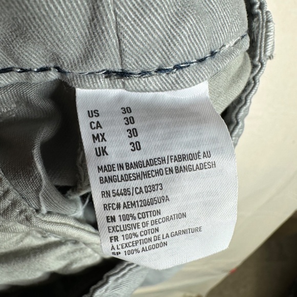 American Eagle Outfitters Men's Cargo Shorts Longboard Gray Size 30 - Picture 6 of 10